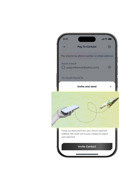 Bank transfer screen